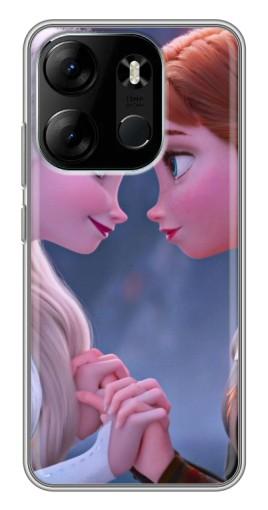 Чехол с картинкой "Анна и Ельза" для Tecno Spark Go 2023 (BF7)