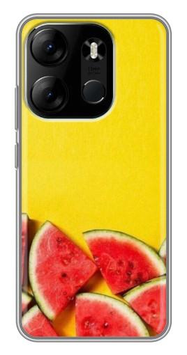 Чехол с печатью "Арбузики на желтом" для Tecno Spark Go 2023 (BF7)