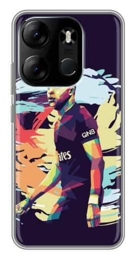 Силиконовый чехол с изображением "ART Mbappe" для Tecno Spark Go 2023 (BF7)