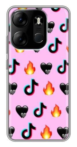 Чехол с печатью "Арт ТикТок" для Tecno Spark Go 2023 (BF7)