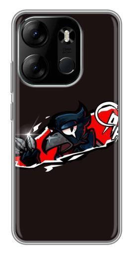 Чехол с принтом "Ассасин Ворон" для Tecno Spark Go 2023 (BF7)