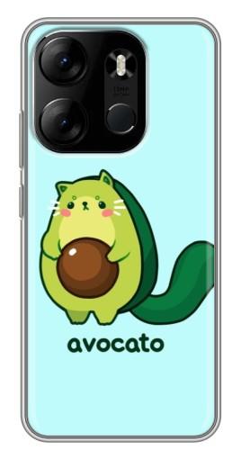 Чехол с принтом "Avocato" для Tecno Spark Go 2023 (BF7)