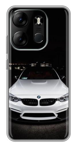 Силиконовый чехол с изображением "Белая БМВ" для Tecno Spark Go 2023 (BF7)