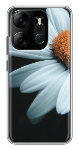 Чехол с принтом "Белая ромашка" для Tecno Spark Go 2023 (BF7)