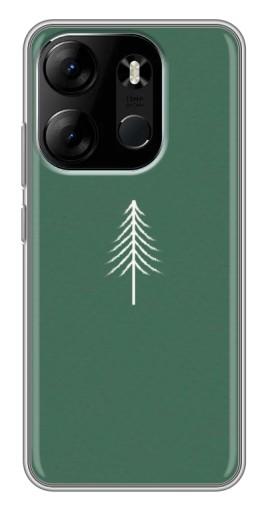 Чехол с печатью "Белая елка" для Tecno Spark Go 2023 (BF7)