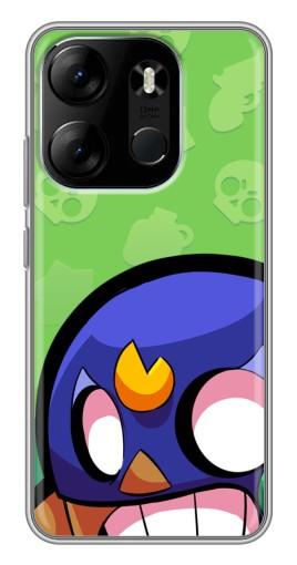 Силиконовый чехол с изображением "Боец в маске" для Tecno Spark Go 2023 (BF7)