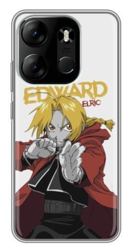 Силиконовый чехол с изображением "Боевй Erlic" для Tecno Spark Go 2023 (BF7)