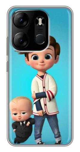 Чехол с картинкой "Boss and Boy" для Tecno Spark Go 2023 (BF7)