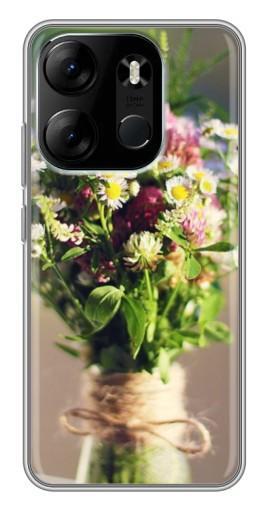 Чехол с картинкой "Букет полевых цветов" для Tecno Spark Go 2023 (BF7)