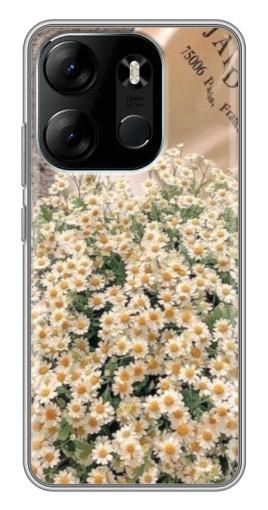 Чехол с принтом "Букет ромашек" для Tecno Spark Go 2023 (BF7)