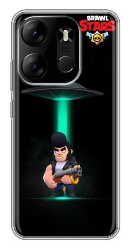 Силиконовый чехол с изображением "Bull инопланетянин" для Tecno Spark Go 2023 (BF7)