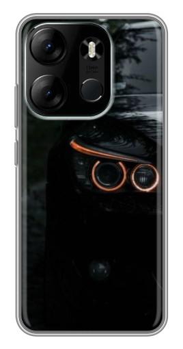 Чехол с печатью "Черный БМВ" для Tecno Spark Go 2023 (BF7)