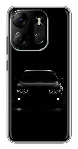 Силиконовый чехол с изображением "Черный бумер" для Tecno Spark Go 2023 (BF7)