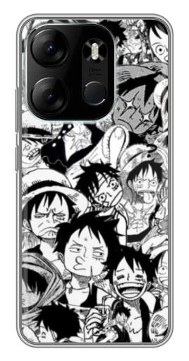 Чехол с принтом "Де Луффи" для Tecno Spark Go 2023 (BF7)