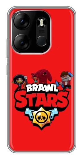 Чехол с печатью "Эмблема Бравл Страс" для Tecno Spark Go 2023 (BF7)