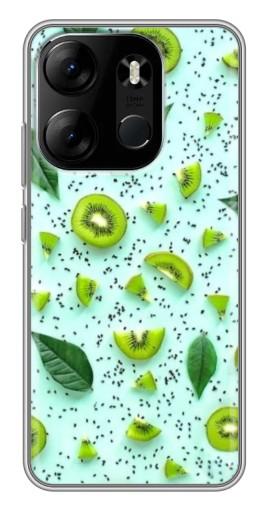 Чехол с картинкой "Фон киви" для Tecno Spark Go 2023 (BF7)