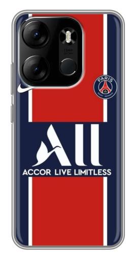 Чехол с печатью "Форма ПСЖ" для Tecno Spark Go 2023 (BF7)