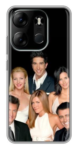 Чехол с принтом "Фото Друзья" для Tecno Spark Go 2023 (BF7)