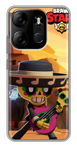 Чехол с принтом "Гитарист Poco" для Tecno Spark Go 2023 (BF7)