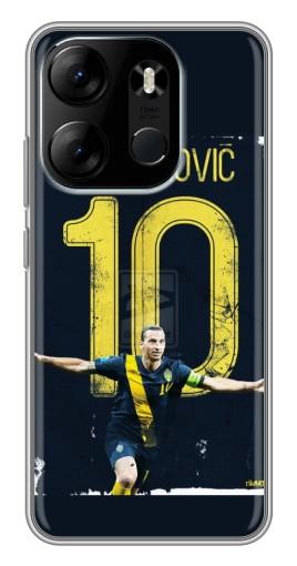 Чехол с печатью "Ибрагимович 10" для Tecno Spark Go 2023 (BF7)