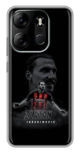 Чехол с печатью "Ибрагимович в Милане" для Tecno Spark Go 2023 (BF7)