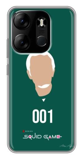 Чехол с печатью "Игрок 001" для Tecno Spark Go 2023 (BF7)