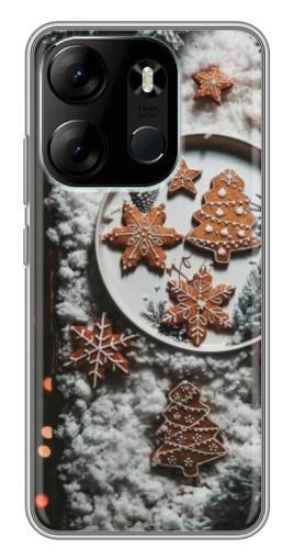 Чехол с принтом "Имбирные пряники" для Tecno Spark Go 2023 (BF7)