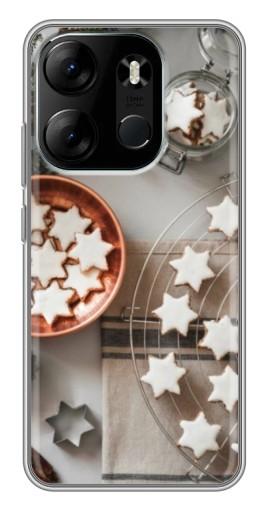 Чехол с принтом "Имбирные звездочки" для Tecno Spark Go 2023 (BF7)