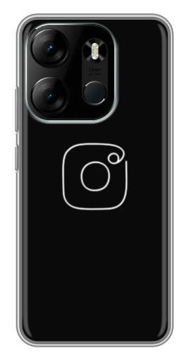 Чехол с печатью "Инстаграм" для Tecno Spark Go 2023 (BF7)