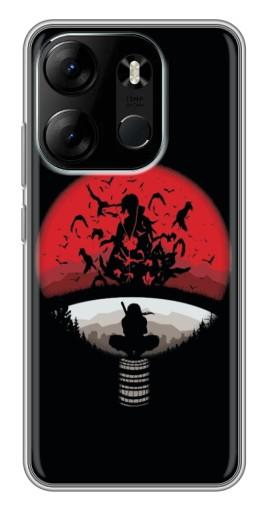 Чехол с печатью "Итачи на черном" для Tecno Spark Go 2023 (BF7)