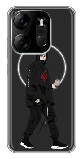 Чехол с печатью "Итачи с напитком" для Tecno Spark Go 2023 (BF7)