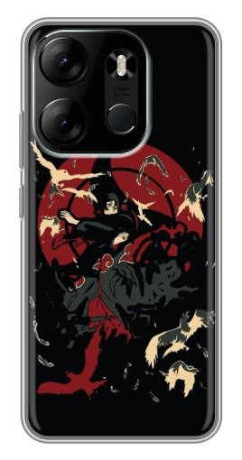 Чехол с принтом "Итачи с воронами" для Tecno Spark Go 2023 (BF7)