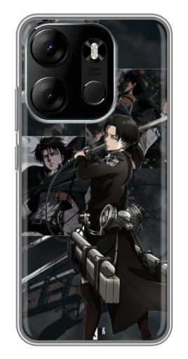 Чехол с печатью "Капитан Аккерман" для Tecno Spark Go 2023 (BF7)