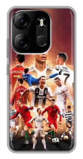 Силиконовый чехол с изображением "Карьера Криштану" для Tecno Spark Go 2023 (BF7)