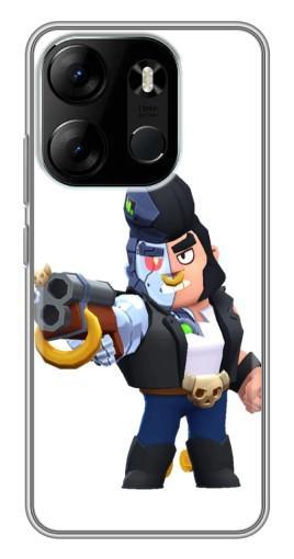 Чехол с печатью "Киборг Булл" для Tecno Spark Go 2023 (BF7)