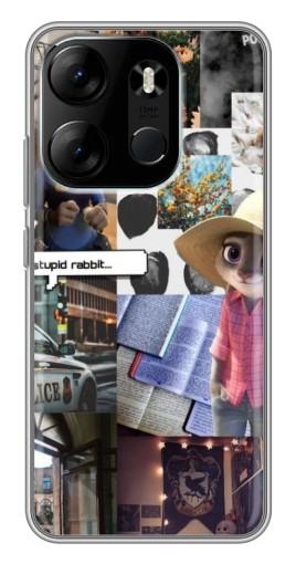 Чехол с печатью "Коллаж Джуди" для Tecno Spark Go 2023 (BF7)