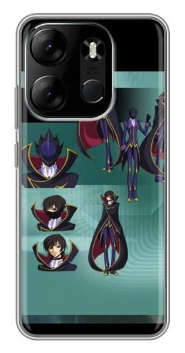 Чехол с печатью "Коллаж Лелуш" для Tecno Spark Go 2023 (BF7)