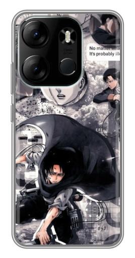 Чехол с печатью "Коллаж Леви" для Tecno Spark Go 2023 (BF7)