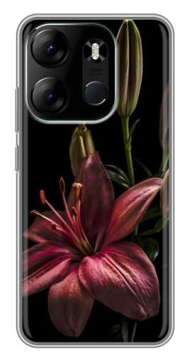 Чехол с принтом "Красная лилия " для Tecno Spark Go 2023 (BF7) Чехол с принтом "Красная лилия " для Tecno Spark Go 2023 (BF7)