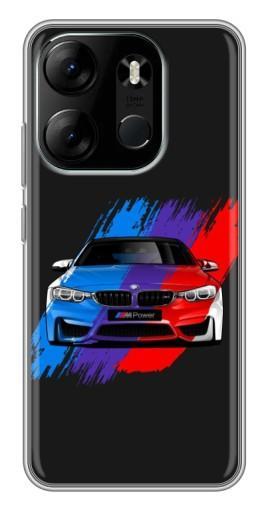 Силиконовый чехол с изображением "Красочный BMW" для Tecno Spark Go 2023 (BF7)