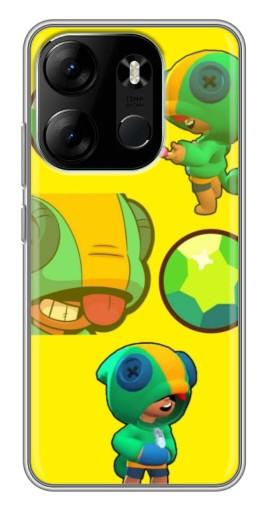 Силиконовый чехол с изображением "Кристалл и Леон" для Tecno Spark Go 2023 (BF7)