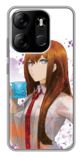 Силиконовый чехол с изображением "Курису с чашкой" для Tecno Spark Go 2023 (BF7)