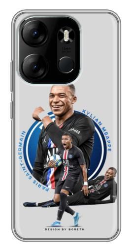 Чехол с картинкой "Kylian Mbappe" для Tecno Spark Go 2023 (BF7)