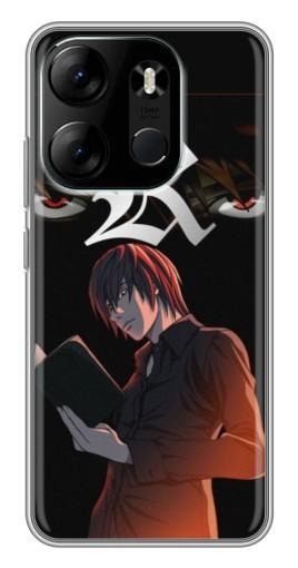 Чехол с принтом "Лайт Ягами Death Note" для Tecno Spark Go 2023 (BF7)