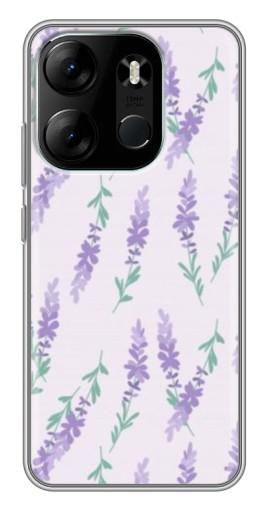 Чехол с печатью "Лавандовый фон " для Tecno Spark Go 2023 (BF7)