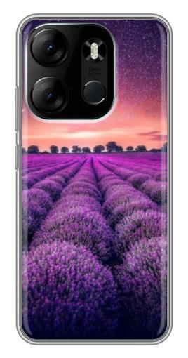 Чехол с печатью "Лавандовое поле" для Tecno Spark Go 2023 (BF7)