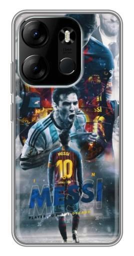 Чехол с принтом "Легендарный Месси" для Tecno Spark Go 2023 (BF7)