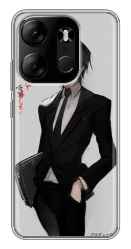 Силиконовый чехол с изображением "Лелуш в очках" для Tecno Spark Go 2023 (BF7)