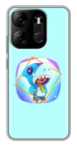 Чехол с принтом "Леон Акула" для Tecno Spark Go 2023 (BF7)