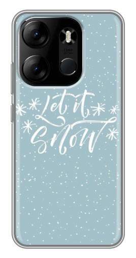Чехол с картинкой "Let it Snow" для Tecno Spark Go 2023 (BF7)